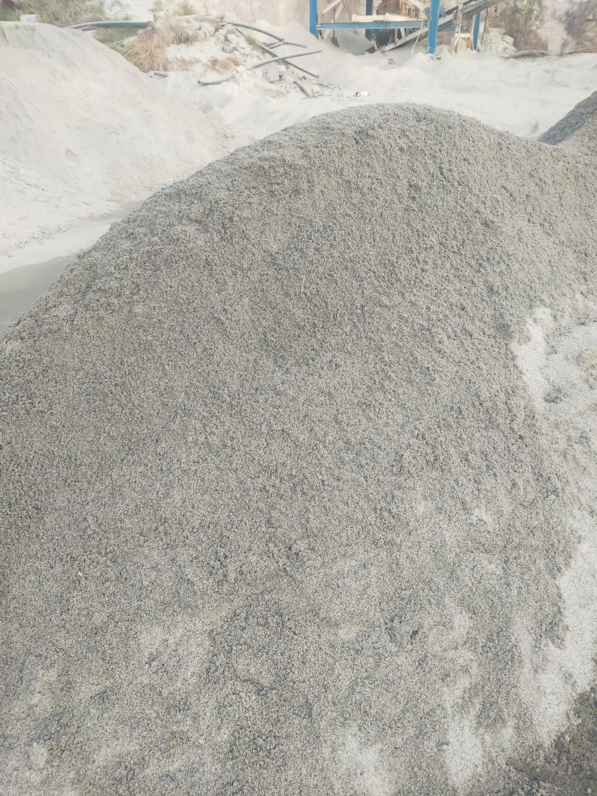 Pile of M-Sand at the sand yard