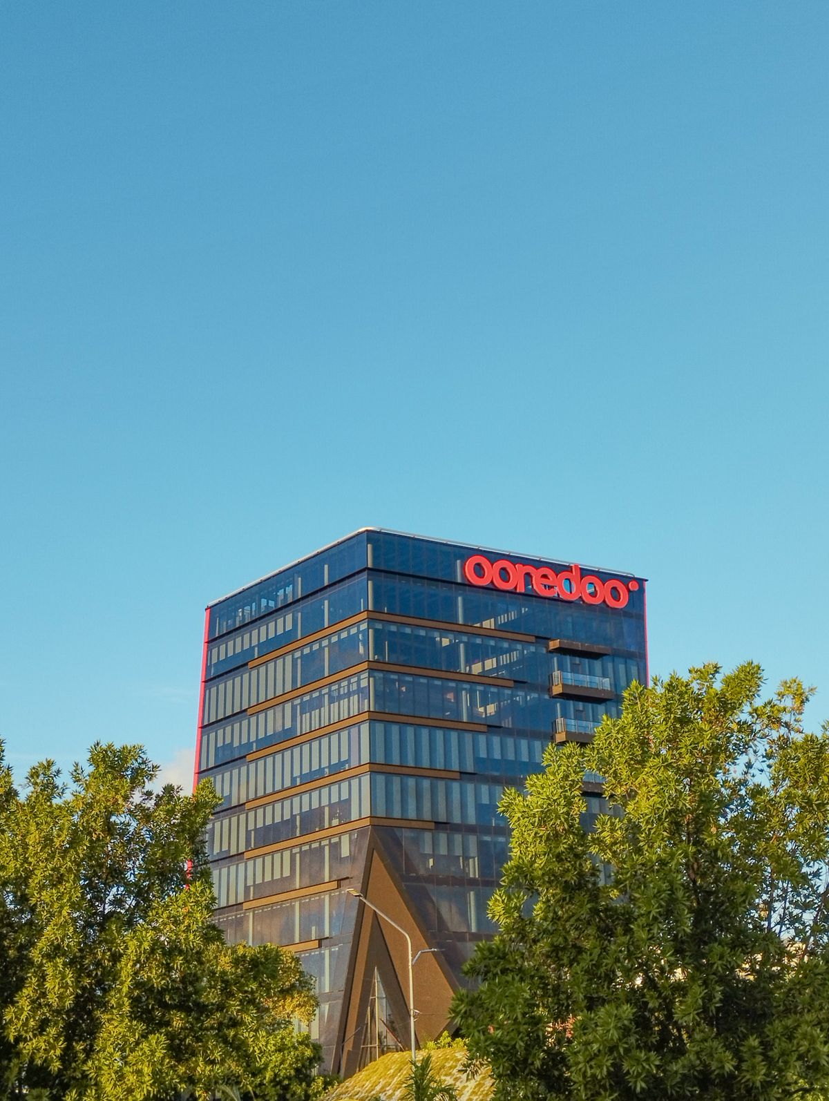 Modern glass-fronted office building exterior